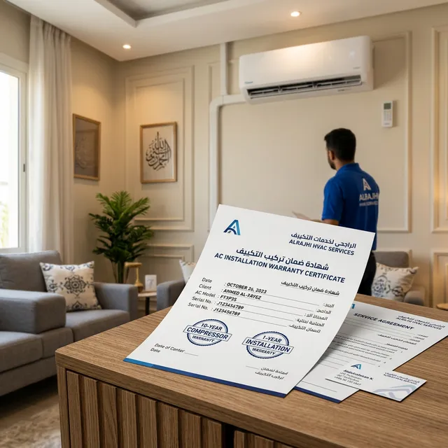 ضمان تركيب المكيفات