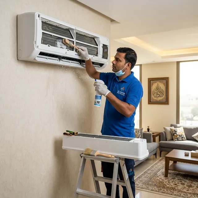 خطوات تنظيف مكيف السبليت بالمنزل