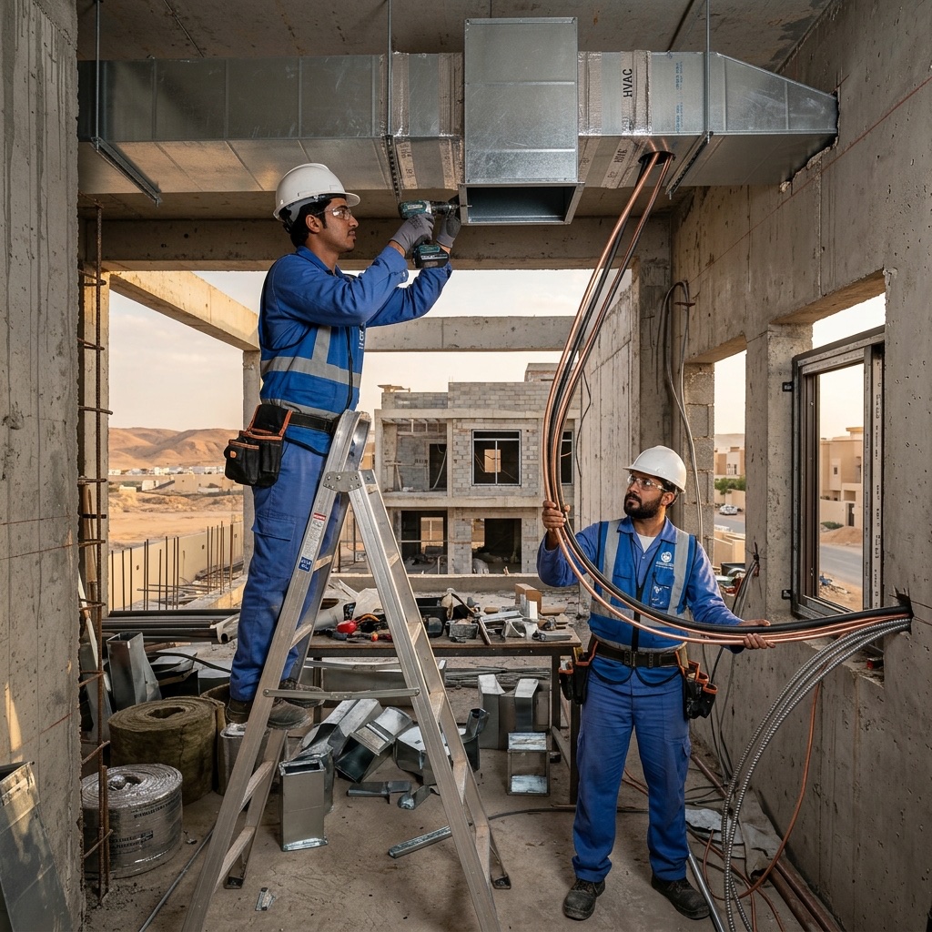 قسم تركيبات المكيفات والتمديدات النحاسية