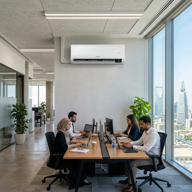 مشروع تركيب مكيفات سبليت لمكاتب إدارية وشركات بحي الصحافة