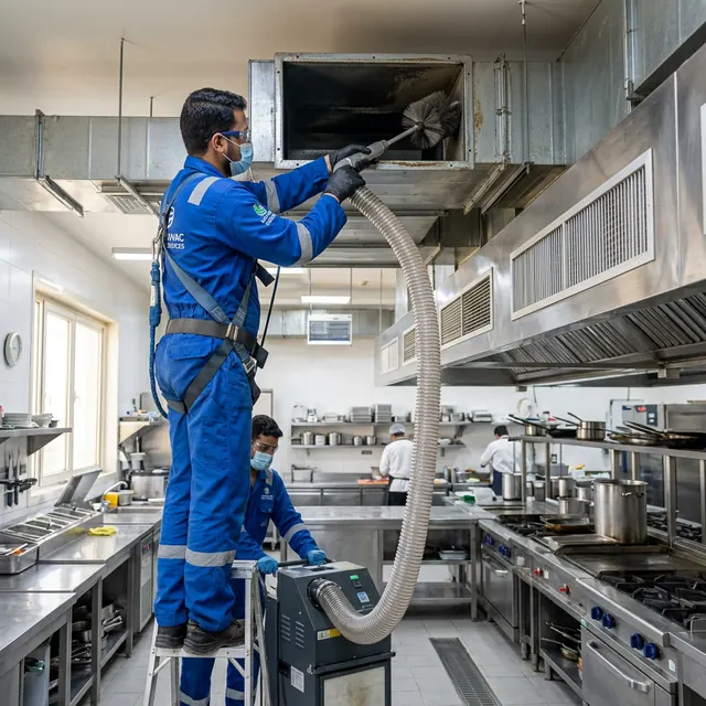 تنظيف مجاري هواء المطاعم (الدكت) وصيانتها بالرياض