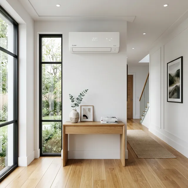 تركيب 30 وحدة مكيف سبليت في عمائر سكنية بحي النرجس